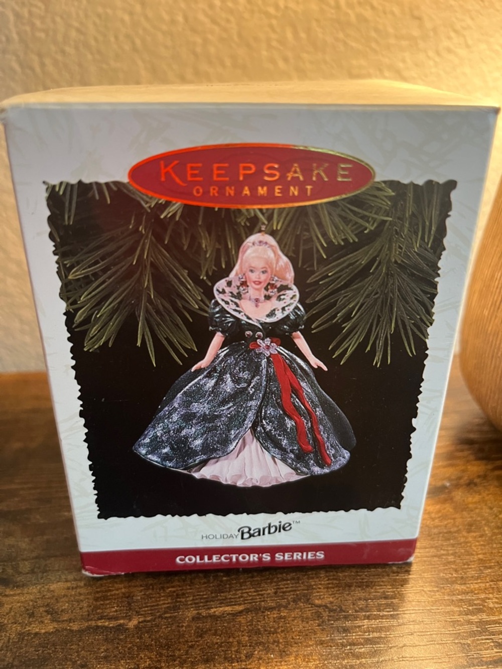Holiday Barbie Keepsake Ornament - Green and Red Dress